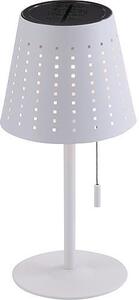 JUST LIGHT Lampada da tavolo a LED MANDY Solar Funzione dimmer a 3 livelli e timer (2h) Ricarica tramite cella solare possibile bianco Soggiorno, area esterna; ad es. soggiorno, sala da pranzo, camera da letto, terrazza, balcone 19650-16