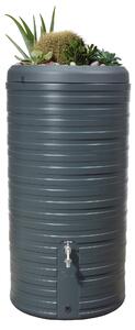 GARANTIA NORDIC 2in1 serbatoio per pioggia 300 litri grigio grafite incl. ciotola per piante