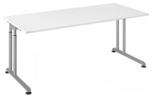 HAMMERBACHER ZS19 höhenverstellbarer Schreibtisch weiß rechteckig