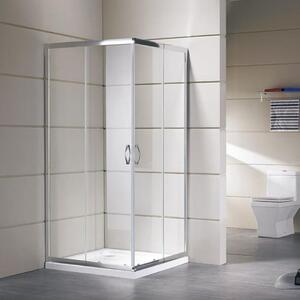 Box doccia in vetro con 2 ante scorrevoli modello DALIA 80x80xH190 cm