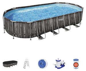 Piscina fuori terra ovale Power Steel 732x366x122 cm Bestway 5611T