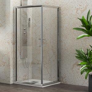Box doccia in vetro con 2 ante scorrevoli modello TULIPANO 70x70xH190 cm