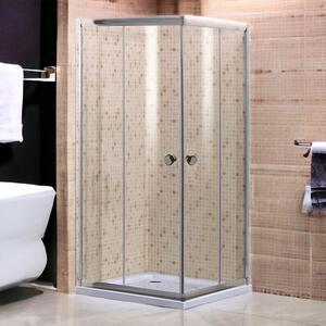 Box doccia in vetro con 2 ante scorrevoli modello DALIA 80x80xH190 cm