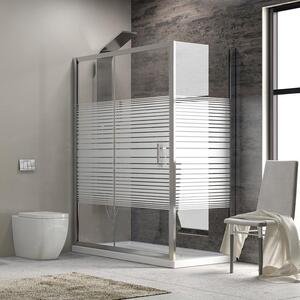 Box doccia in vetro 1 anta scorrevole modello MARGHERITA 120x80xH190 cm
