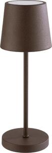 APS 17028 MERLE MINI Lampada da tavolo USB-C wireless, temperatura colore e luminosità regolabili, resistente agli spruzzi IP 54, inclusa docking station e telecomando