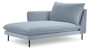 Poltrona in velluto azzurro (angolo sinistro) Vienna - Cosmopolitan Design
