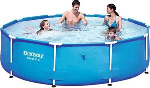 Piscina Steel Pro Tonda Telaio Portante Cm.305X76H. Senza Filtro - peso kg.19,6 - lt.4.678 (art.56677)