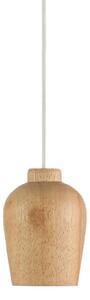 Lampada a sospensione retrò con paralume in legno. WOODEN HOLDER (Nome del prodotto)