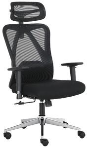 Sedia da ufficio ergonomica con schienale e poggiatesta regolabili