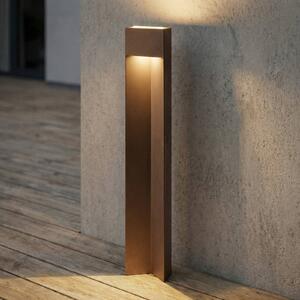 Lampioncino da giardino Kaholo Lucande, Marrone / Ruggine, Alluminio, Moderno, Lampada LED da esterni