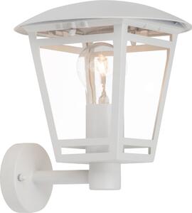 BRILLANTE applique da esterno Riley | luce decorativa da esterno | bianco | IP44 | 1x E27 max. 40 W