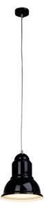 Lampada a sospensione Brilliant Almira E27 PE 1, a 1 luce, nera cromata 93388/06