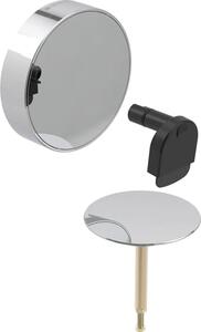 Geberit Set prefabbricato scarico vasca da bagno, Split d52mm, con rubinetto girevole e alimentazione, cromato, 1 pz