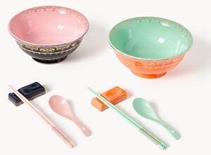 Servizio di stoviglie fatto a mano Asian, 2 persone, set da 10