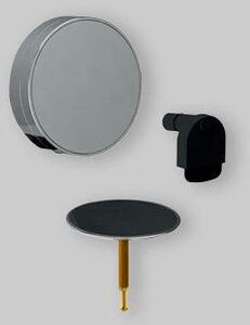 Geberit Set prefabbricato scarico vasca da bagno, Split d52mm, con rubinetto girevole e alimentazione, sw opaco, 1 pz