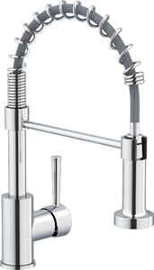 Miscelatore per lavello a leva Miscelatore per lavello con braccio flessibile Miscelatore per lavello con doccia Lenz NOVA cromo 46070902