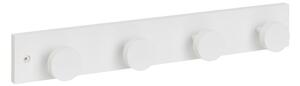 Attaccapanni da parete bianco in pino massiccio 40 cm Anillos – Casa Selección