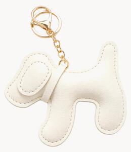 Portachiavi in pelle vegana fatto a mano Cartoon Dog
