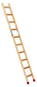 Scala a pioli in legno Euroline con 2 piedini antiscivolo e 10 pioli