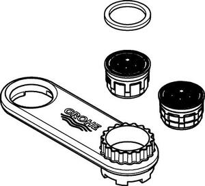 Grohe Eurodisc Cosmopolitan / Europlus / K7 Limitatore di flusso per miscelatore lavello cromo - 46711000