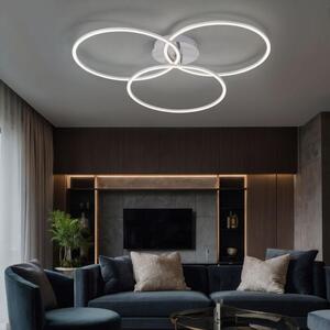 Plafoniera LED nera, dimmerabile L 79 cm, IVANKA