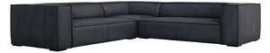 Divano angolare in pelle blu scuro (variabile) Madame - Windsor & Co Sofas