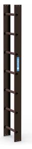 Scala da tetto 2,0 m marrone 7 pioli Z300 41392