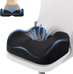 Cuscino ortopedico per seduta, in memory foam, per sedia da ufficio, per alleviare la pressione