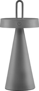 Lampada da tavolo a LED - H 28,9 cm - nero - plastica - silicone - dimmerabile
