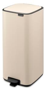 Cestino per la spazzatura beige in acciaio con pedale 30 l Bo – Brabantia