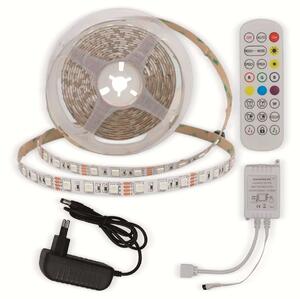 Striscia LED OPTONICA, RGB 4322, 12 V, 60 LED, EEK: G, 36 W, 2400 lm, con telecomando, 5 m