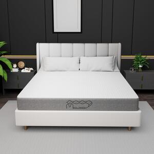 Materasso in schiuma a memoria di forma, dimensioni 180x200 cm, con 7 zone di comfort
