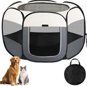 Borsa beige/bianca per cani e gatti, adatta anche ai cuccioli