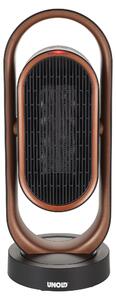Stufa ventilata in Vetroceramica 3D con sistema di ventilazione - Potenza: 1800 Watt - Colore: nero (con elementi in rame)