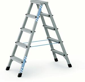 Scala a pioli rivettata Zarges anodizzata XLstep B, 2x5 gradini