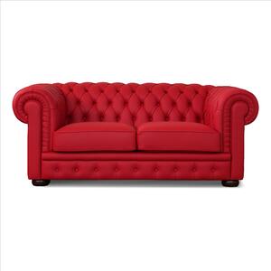 Divano Chesterfield in Pelle Primo Fiore Premium – Iconico, Finiture di Pregio