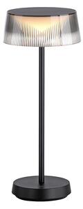 Lampada da tavolo per esterni nera con LED con touch dimmer IP44 - Sammi