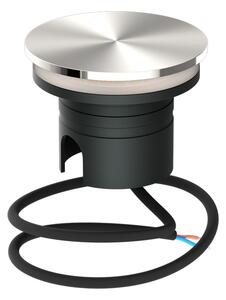 Faro LED interrato da Giardino 6W IP67 24V Luce Radente 360°- Inox Colore Bianco Naturale 4.000K
