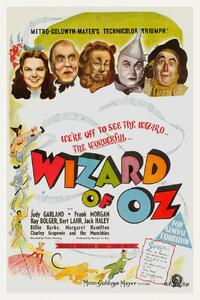 Stampa artistica The Wonderful Wizard of Oz Ft Judy Gardland Vintage Cinema Retro Movie Theatre Poster Iconic Film Advert, (26.7 x 40 cm)