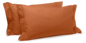 Coppia Di Federe STANDARD Percalle Tinta Unita CARAMEL Percalle Caleffi