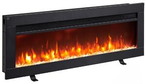 Stufa elettrica da 36 pollici - 2000 Watt - Metallo nero - Montaggio a parete - Riscaldamento d'ambiente