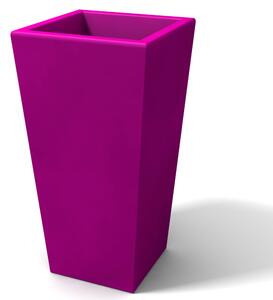Portavaso Vaso in polietilene EGIZIO LISCIO 30x30xh 39 cm ideale per arredare al meglio sia un ambiente interno che esterno Viola