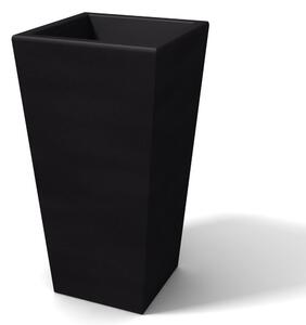 Portavaso Vaso in polietilene EGIZIO LISCIO 30x30xh 39 cm ideale per arredare al meglio sia un ambiente interno che esterno Grafite