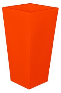 Portavaso Vaso in polietilene EGIZIO LISCIO 30x30xh 39 cm ideale per arredare al meglio sia un ambiente interno che esterno Arancio