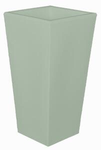 Portavaso Vaso in polietilene EGIZIO LISCIO 30x30xh 39 cm ideale per arredare al meglio sia un ambiente interno che esterno Salvia