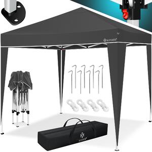 Gazebo KESSER® 3x3 m | impermeabile | borsa per il trasporto con rotelle inclusa | sistema a scatto pop-up | protezione UV 50+ | gazebo pieghevole | tenda da giardino | tenda per feste | rinforzi in metallo