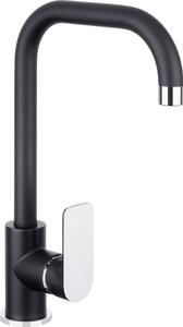 Miscelatore monocomando per lavello NOIR ROUND