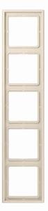 JUNG Cornice di copertura AL2985 Numero di unità 5 bianco crema (bianco elettrico) Plastica lucida