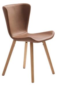 Sedie da pranzo in set marroni in metallo 2 pz Teslin – Unique Furniture
