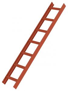 Guenzburger Steigtechnik 11114 Scala da tetto in alluminio rosso 3,6 kg